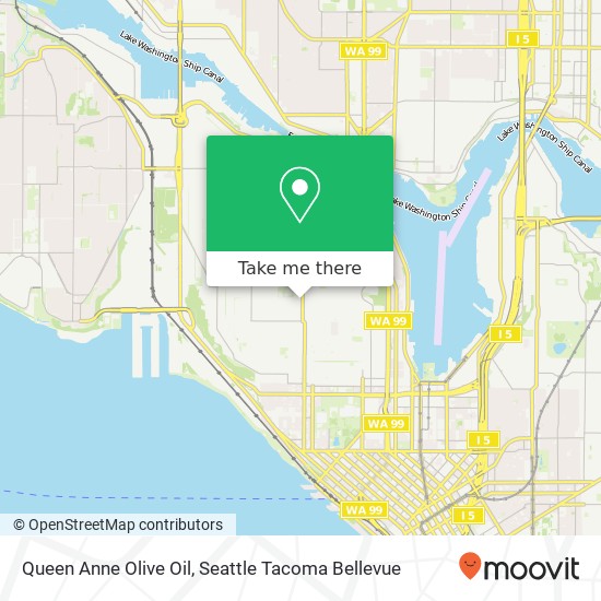 Mapa de Queen Anne Olive Oil, 1629 Queen Anne Ave N Seattle, WA 98109