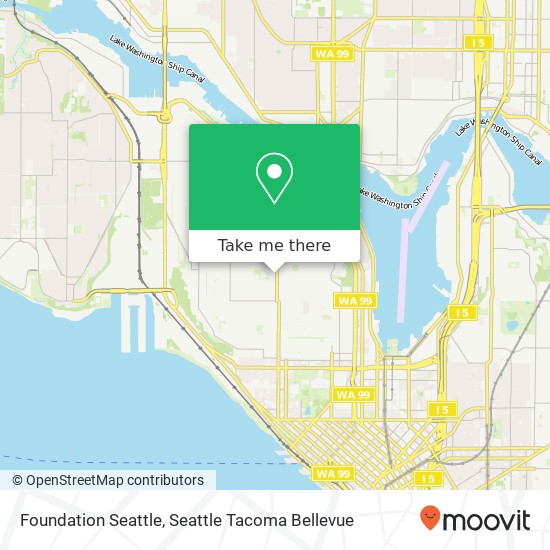 Mapa de Foundation Seattle, 1817 Queen Anne Ave N Seattle, WA 98109