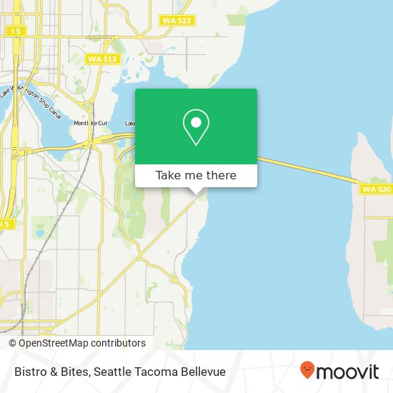 Mapa de Bistro & Bites, 4122 E Madison St Seattle, WA 98112