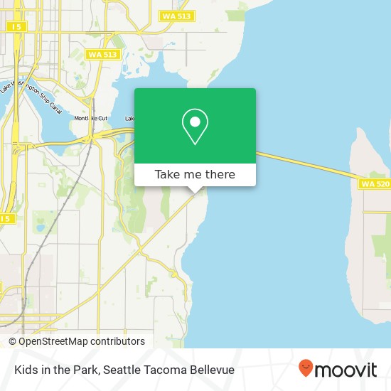 Mapa de Kids in the Park, 4105 E Madison St Seattle, WA 98112