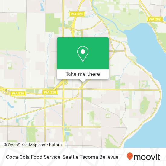 Mapa de Coca-Cola Food Service, 2700 156th Ave NE Bellevue, WA 98007