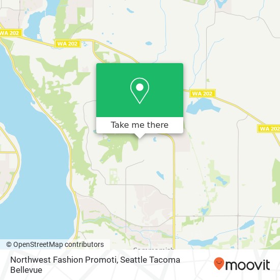 Mapa de Northwest Fashion Promoti, 2713 Sahalee Dr E Sammamish, WA 98074