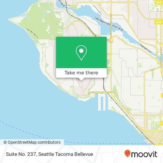 Mapa de Suite No. 237, 2107 28th Ave W Seattle, WA 98199