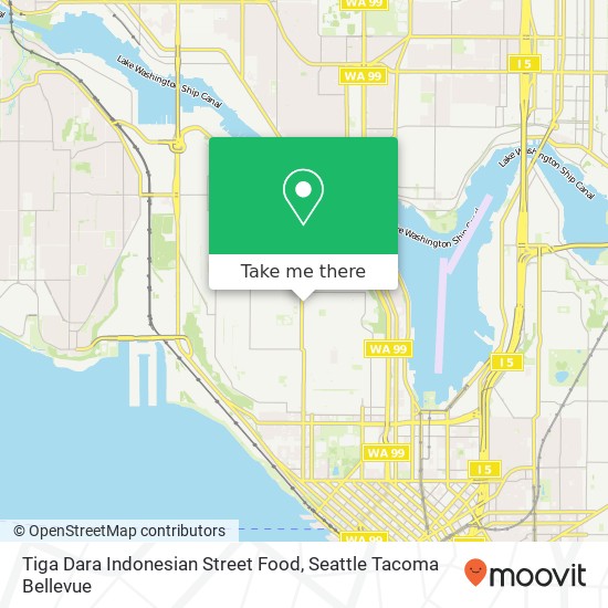 Tiga Dara Indonesian Street Food, Crockett St Seattle, WA 98109 map