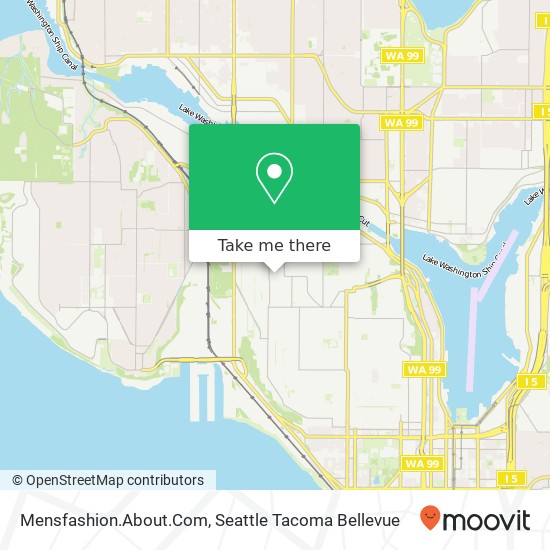 Mapa de Mensfashion.About.Com, 2603 9th Ave W Seattle, WA 98119