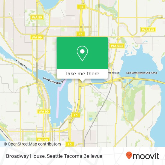 Mapa de Broadway House, 2609 Broadway E Seattle, WA 98102