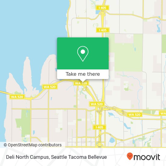 Deli North Campus, 10700 Northup Way Bellevue, WA 98004 map