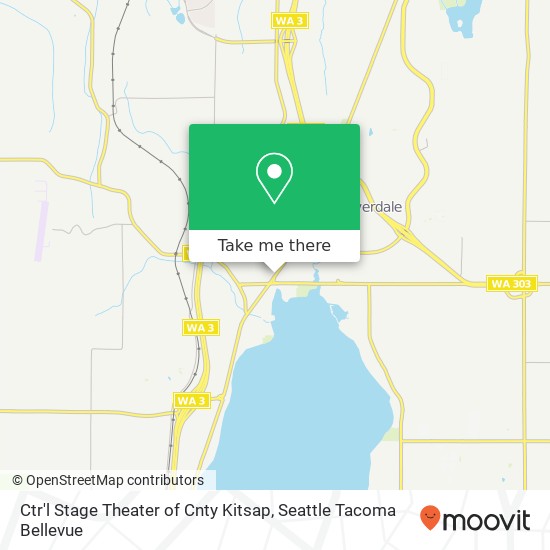 Ctr'l Stage Theater of Cnty Kitsap map