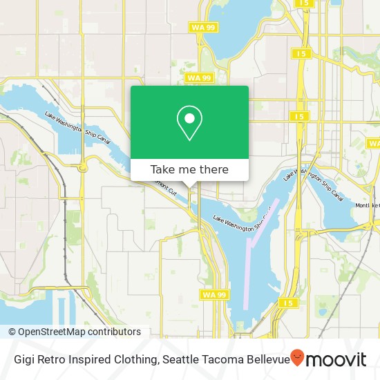 Mapa de Gigi Retro Inspired Clothing, 3418 Fremont Ave N Seattle, WA 98103