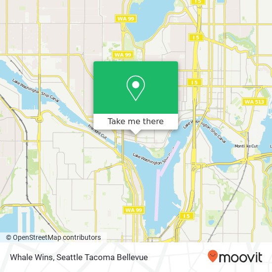 Mapa de Whale Wins, 3506 Stone Way N Seattle, WA 98103