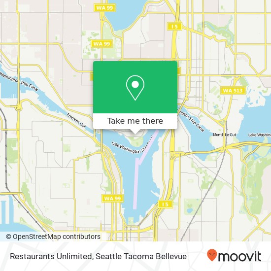 Mapa de Restaurants Unlimited, 3301 Burke Ave N Seattle, WA 98103