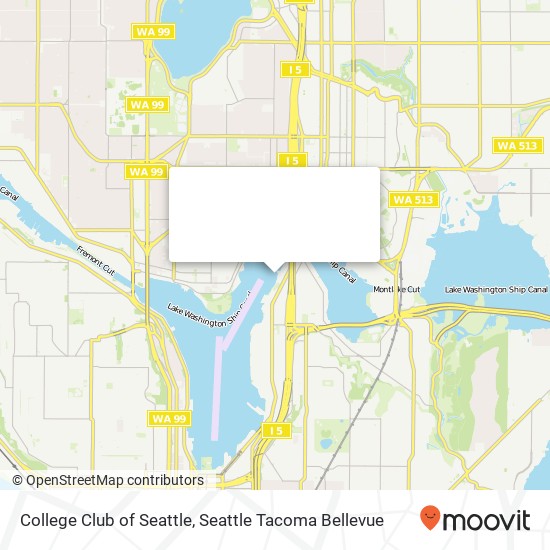 Mapa de College Club of Seattle, 11 E Allison St Seattle, WA 98102