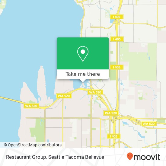Mapa de Restaurant Group, 10104 NE 38th Ct Kirkland, WA 98033