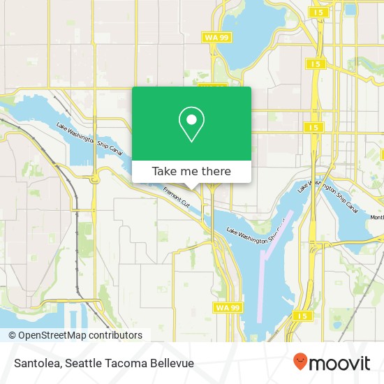 Mapa de Santolea, 501 N 36th St Seattle, WA 98103