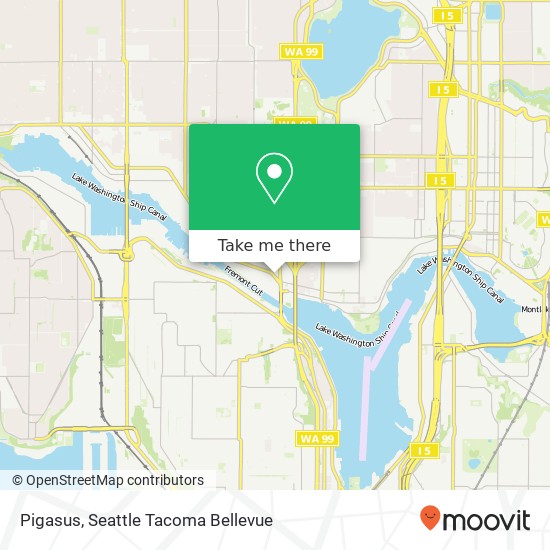 Mapa de Pigasus, 3526 Fremont Pl N Seattle, WA 98103