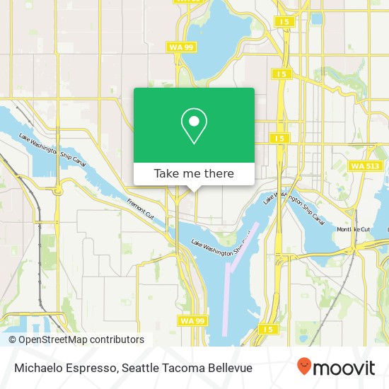 Mapa de Michaelo Espresso, 3801 Stone Way N Seattle, WA 98103