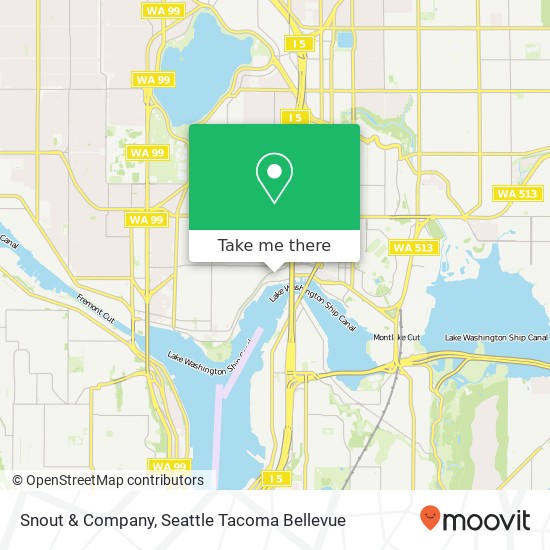 Mapa de Snout & Company, Latona Ave NE Seattle, WA 98105