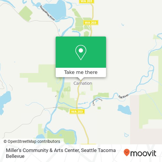 Miller's Community & Arts Center map
