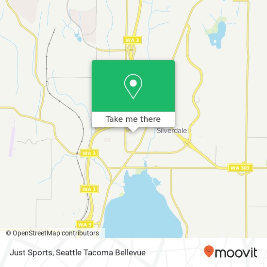 Mapa de Just Sports, Silverdale, WA 98383