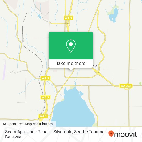 Mapa de Sears Appliance Repair - Silverdale, 10315 Silverdale Way NW Silverdale, WA 98383