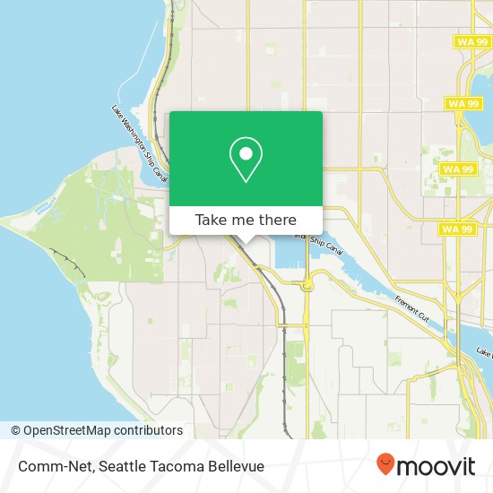 Mapa de Comm-Net, 4237 24th Ave W Seattle, WA 98199