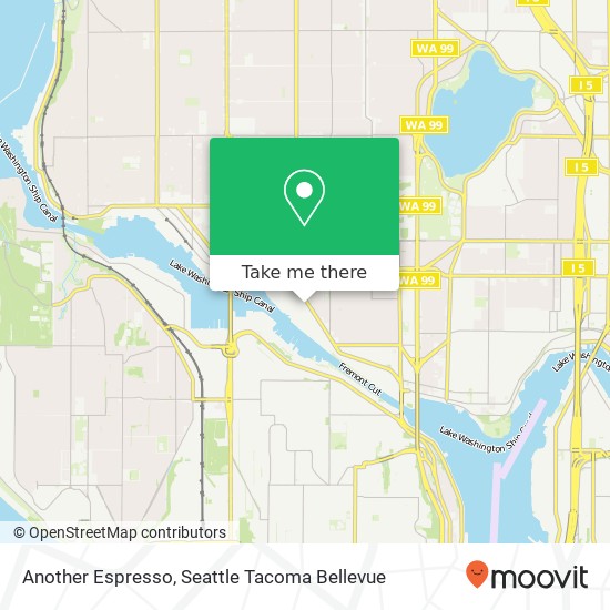 Mapa de Another Espresso, 4233 Leary Way NW Seattle, WA 98107