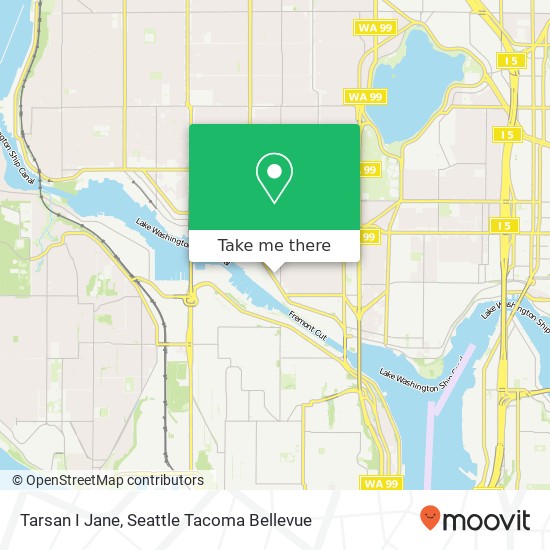 Mapa de Tarsan I Jane, 4012 Leary Way NW Seattle, WA 98107