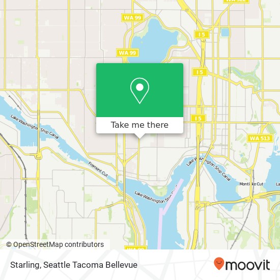 Mapa de Starling, 4110 Stone Way N Seattle, WA 98103