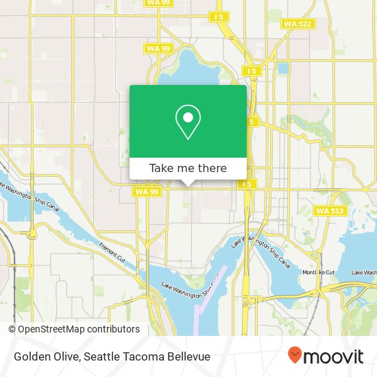 Mapa de Golden Olive, 1712 N 45th St Seattle, WA 98103