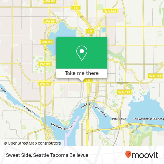 Mapa de Sweet Side, 254 NE 45th St Seattle, WA 98105