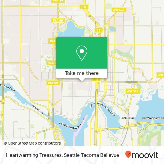 Mapa de Heartwarming Treasures, 2311 N 45th St Seattle, WA 98103