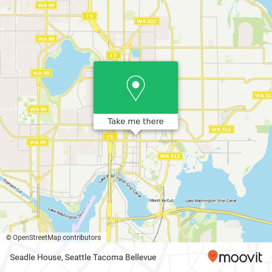 Mapa de Seadle House, 4537 University Way NE Seattle, WA 98105
