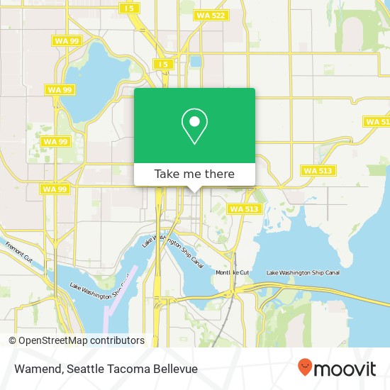 Mapa de Wamend, 1314 NE 43rd St Seattle, WA 98105