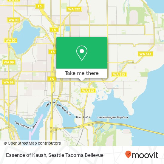 Mapa de Essence of Kaush, NE 45th St Seattle, WA 98105