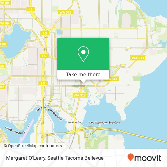 Mapa de Margaret O'Leary, 26th Ave NE Seattle, WA 98105