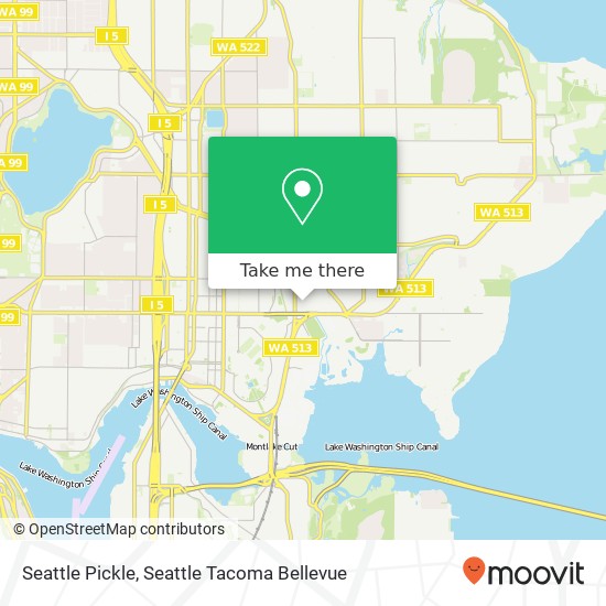 Mapa de Seattle Pickle, 4622 26th Ave NE Seattle, WA 98105
