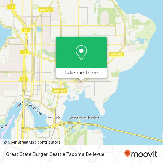 Great State Burger, 3600 NE 45th St Seattle, WA 98105 map