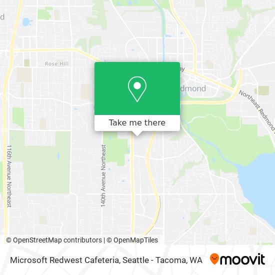 Mapa de Microsoft Redwest Cafeteria