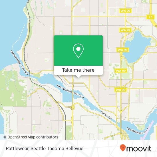 Mapa de Rattlewear, 1143 NW 51st St Seattle, WA 98107