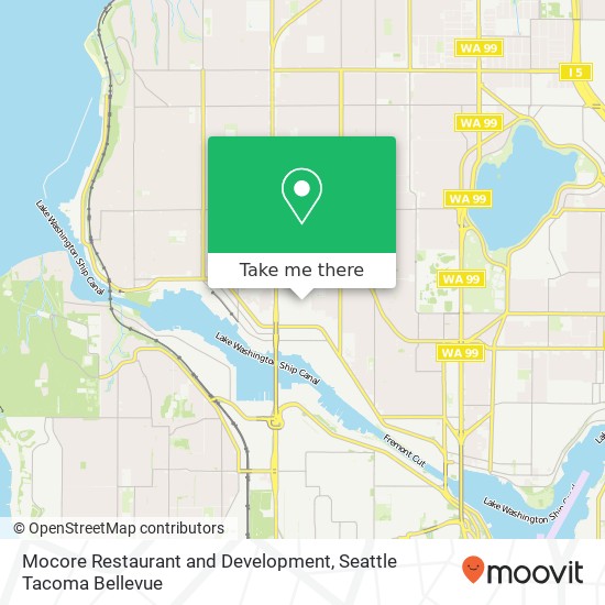 Mapa de Mocore Restaurant and Development, 1120 NW 51st St Seattle, WA 98107