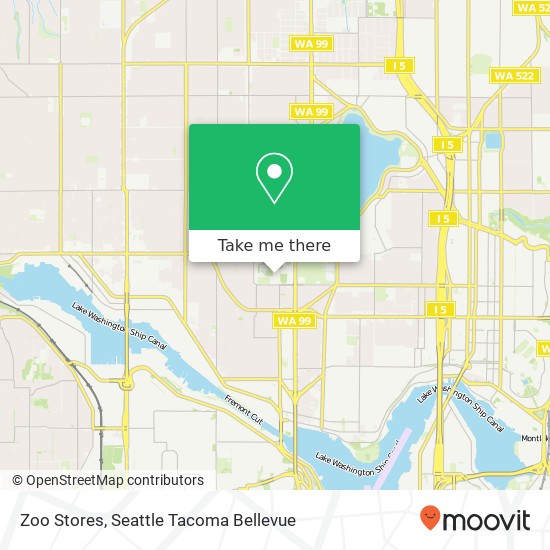 Mapa de Zoo Stores, Seattle, WA 98103