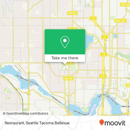 Mapa de Restaurant, Seattle, WA 98103