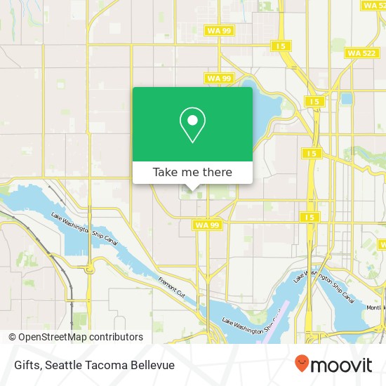 Mapa de Gifts, Seattle, WA 98103