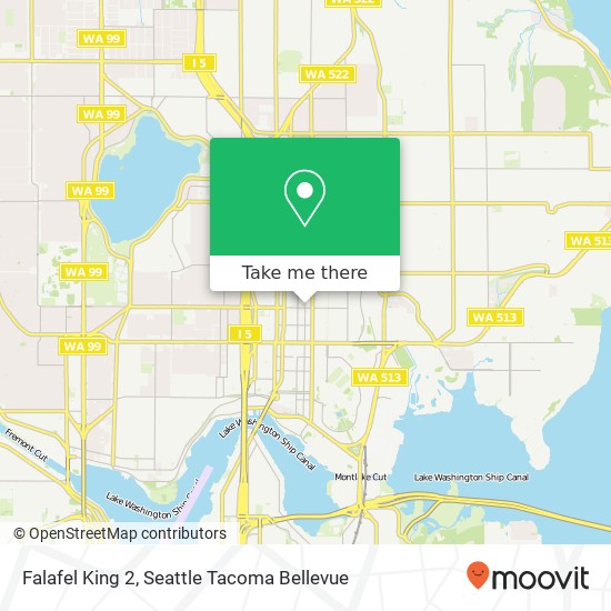 Falafel King 2, 5004 University Way NE Seattle, WA 98105 map