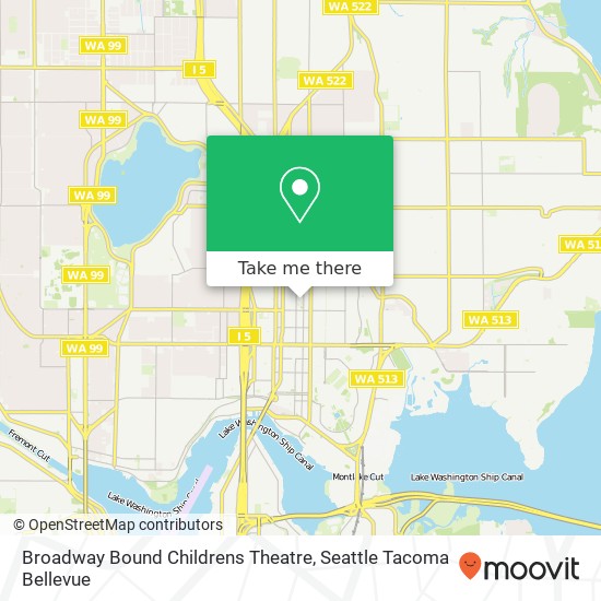 Mapa de Broadway Bound Childrens Theatre
