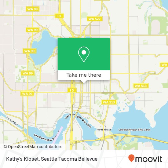 Mapa de Kathy's Kloset, 4751 12th Ave NE Seattle, WA 98105