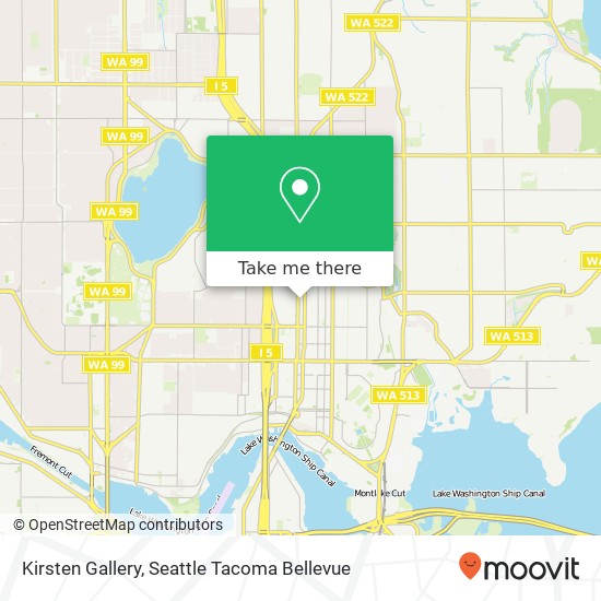 Mapa de Kirsten Gallery, 5320 Roosevelt Way NE Seattle, WA 98105