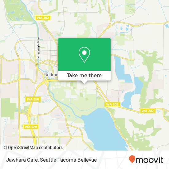 Mapa de Jawhara Cafe, 17550 NE 67th Ct Redmond, WA 98052