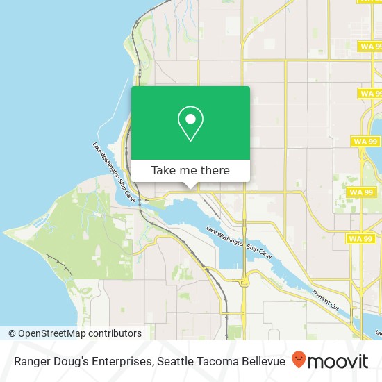 Mapa de Ranger Doug's Enterprises, 2442 NW Market St Seattle, WA 98107