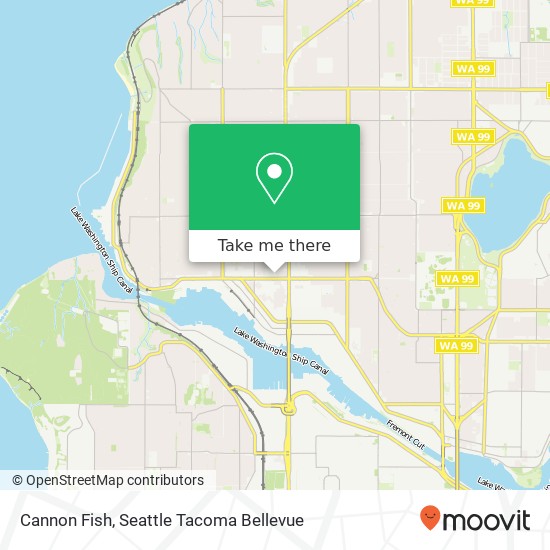 Mapa de Cannon Fish, 5512 17th Ave NW Seattle, WA 98107